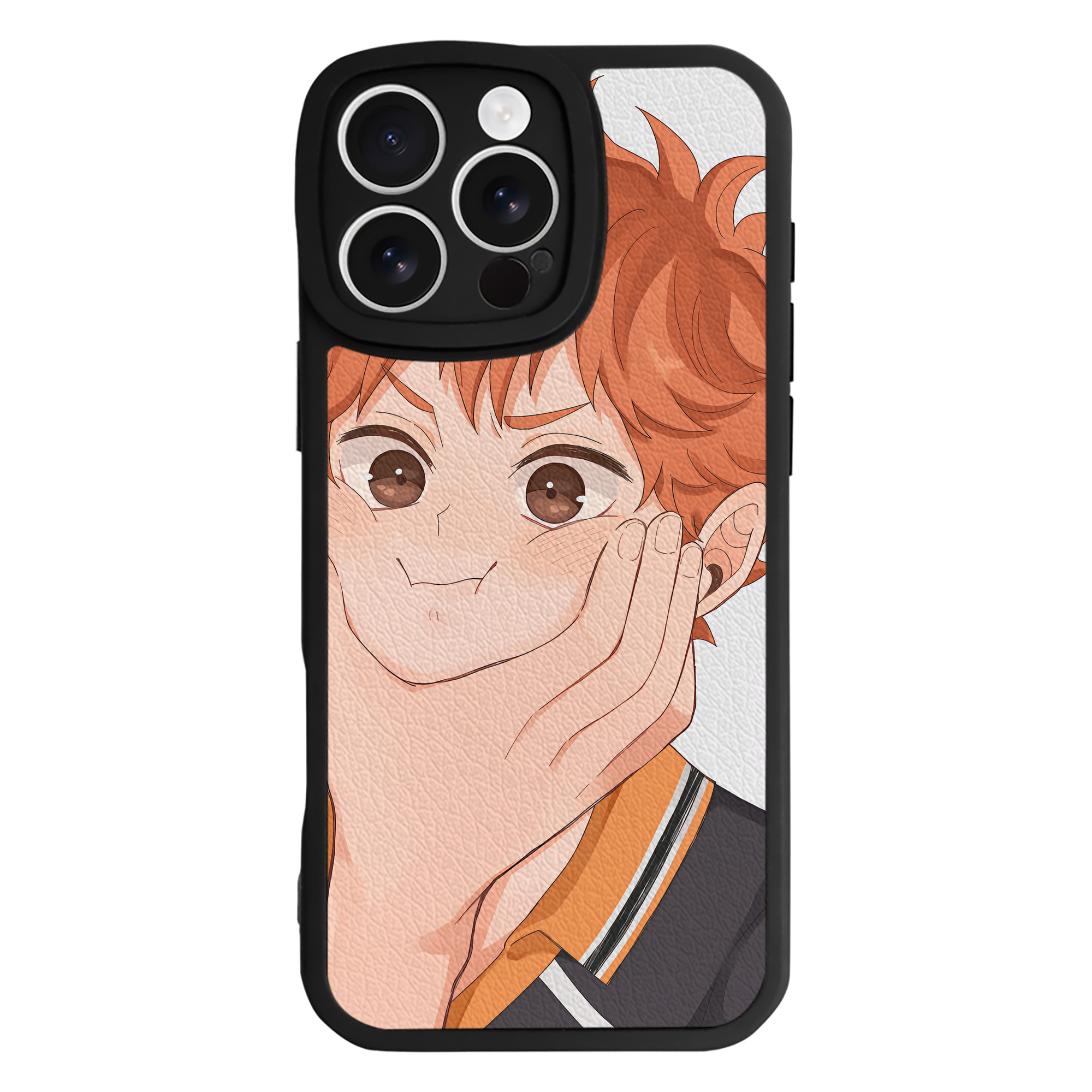 （画像用） ハイキュー!! Haikyu!! 【iPhone 16シリーズ対応】シリコンスマホケース（レザー調） 材質：シリコン
